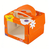Boîte cadeau pliable en matériaux recyclés tendance pour les mariages et les anniversaires, emballage pour gâteaux et aliments