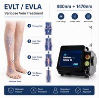 Appareil laser de phlébologie 1470nm+980nm EVLT pour l'ablation laser endoveineuse des varices