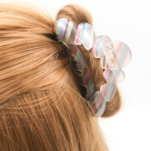 CANYUAN ربيع جديد نمط الكورية مشرق اللون زهرة الجوف مشابك الشعر مخصصة عالية الجودة مشبك شعر مخالب للبنات - Product Image 5