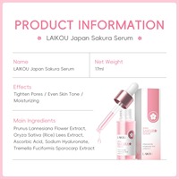 Essence hydratante pour le visage à l'extrait de cerisier OEM/ODM, resserre les pores, unifie le teint, lisse et équilibre le teint, sérum pour le visage à l'extrait de cerisier