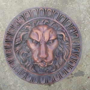 Üreticileri doğrudan satış özelleştirilmiş bahçe dekoratif el oyma zarif bronz açık havada aslan kafası heykel - Product Image 6