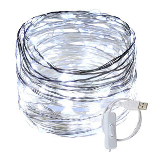 2/3/5/10/15/20m LED fil de cuivre <span class=keywords><strong>guirlande</strong></span> <span class=keywords><strong>lumineuse</strong></span> USB Plug-in <span class=keywords><strong>avec</strong></span> <span class=keywords><strong>interrupteur</strong></span> 304 blanc chaud blanc pour la décoration de mariage - Product Image 1