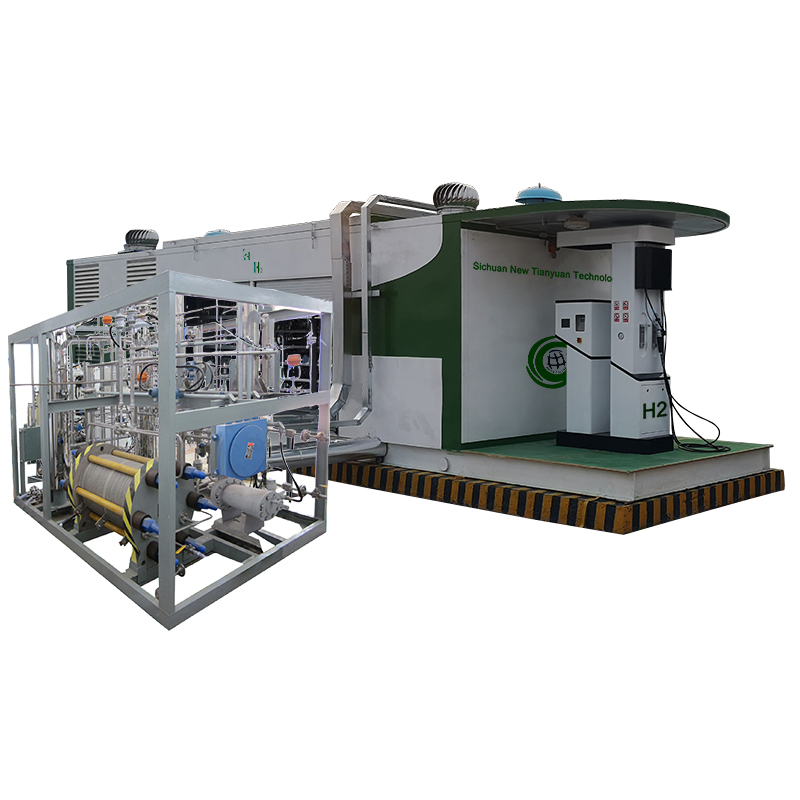 Industrial Hydrogen Generation and Refueling Station Flow 100Nm3/h Working Pressure 21MPa Hydrogen Gas Generation Equipment