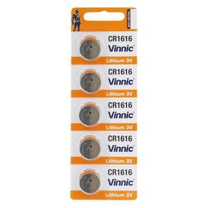 แบตเตอรี่ลิเธียม Vinnic Cr1616 3V แบบกระดุม แพ็ค 5 ก้อน - Product Image 1