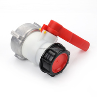 Vanne à boisseau sphérique manuelle Marque CHANGLE pour réservoir IBC DN40 DN50 2 pouces S60x6 Connexion femelle Corps PE Joint EPDM Réducteur de gaz