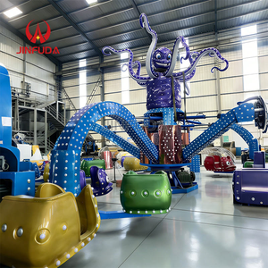 Manèges de <span class=keywords><strong>parc</strong></span> d'attractions : équipement en fibre de verre, manège automatique rotatif, avion, Octopus géant <span class=keywords><strong>fou</strong></span> d'extérieur - Product Image 5