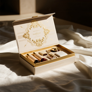 Boîte Cadeau en Papier Personnalisée ODM OEM de Luxe Haut de Gamme pour Coffret Cosmétique et Soins de la Peau <span class=keywords><strong>Magnétique</strong></span> Pliable Doublé - Product Image 3