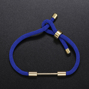 Componentes para Pulseras de Cuerda Roja, Deslizador Cilíndrico de Oro de 18K, Base para Pulseras, Accesorios para Fabricación de Joyería DIY - Product Image 6