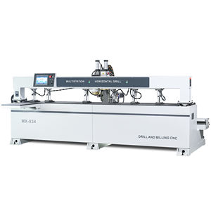 Máquina CNC para trabajar la madera, taladradora y fresadora MX-834, taladro horizontal multiestación con ATC para puertas - Product Image 1