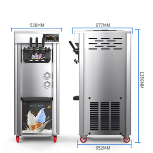 เครื่องทำน้ำแข็งอุตสาหกรรมเชิงพาณิชย์ลดราคาพิเศษสำหรับโรงอาหาร เครื่องขายไอศกรีมนุ่มขนาดเล็ก - Product Image 2