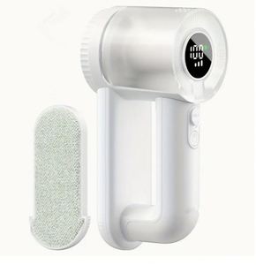 Removedor de Bolitas de Pelusa Reutilizable con Pantalla Digital, Afeitadora 2 en 1, Removedor de Pelusa Eléctrico Recargable para Ropa - Product Image 4