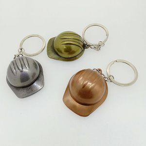 Portachiavi 3D a Forma di Elmetto di Sicurezza in Metallo, Mini Portachiavi Novità, Regalo <span class=keywords><strong>per</strong></span> Costruttori, <span class=keywords><strong>Ingegneri</strong></span>, Artigiani, Manager di Cantiere, Geometri - Product Image 5