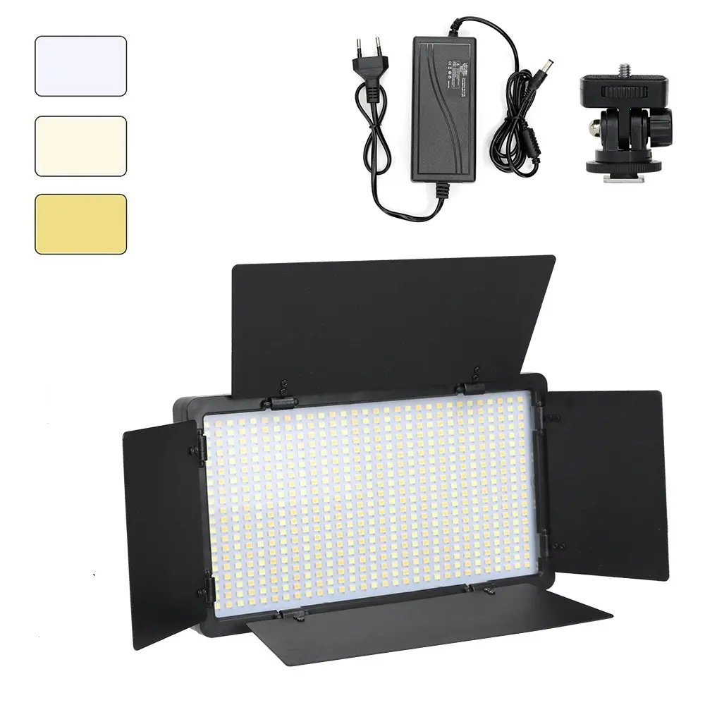 Photography LED Dimmable 600 LED Bulbs Bi-Color Light Panel 3200-5600K CRI 95+ Video Light E600 photography lighting