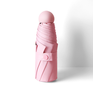 Promozionale signora Mini capsula ombrello da bambina portatile con ombrello pieghevole UV produzione crema solare ombrelli con custodia - Product Image 5