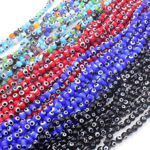 Cuentas de Ojo de Diablo para Pulseras, Accesorios de Cuentas Redondas, Accesorios de Joyería DIY, Cuentas Sueltas de Cristal con Forma de Flor Individual para Pulseras - Product Image 1