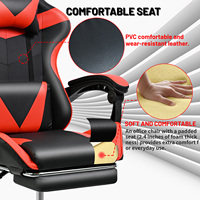 Vente en gros, chaise de jeu d'ordinateur ergonomique et personnalisée avec repose-pieds et massage
