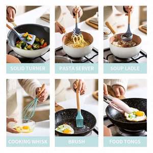 Juego de Utensilios de Cocina Multifuncional de 19 Piezas de Silicona con Mango de Madera - Product Image 6