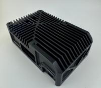 High Precision 5-Axis CNC Machined Black Anodized Aluminum Enclosure | Custom Aluminum Housing with ±0.005mm Tolerance | OEM ODM
