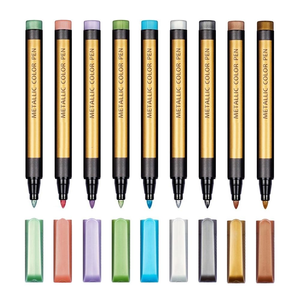 Juego de Marcadores de Arte con Color Metálico para Escritura Opaca y Decoración, para Hacer Tarjetas, Álbumes de Fotos, Dibujos y Manualidades - Product Image 1