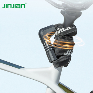 Cadenas Jinjian à double verrouillage (combinaison + clé) robuste antivol pour vélo, moto, vélo électrique, entrepôt – Couleur et longueur personnalisables - Product Image 3