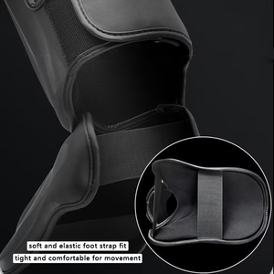NQ SPORTS OEM – Gants <span class=keywords><strong>de</strong></span> <span class=keywords><strong>boxe</strong></span> en PU personnalisables avec logo, protège-tibias élastiques pour enfants <span class=keywords><strong>et</strong></span> adultes, pour usage sportif - Product Image 5
