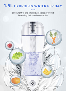 ถ้วยน้ำอิเล็กโทรไลซ์ขวดถ้วยน้ำไฮโดรเจนแบบพกพา1200ppb <span class=keywords><strong>H2o</strong></span> แบบ USB - Product Image 6