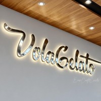 Letrero Luminoso de Canal Metálico 3D para Exteriores, Letrero LED Acrílico 3D Personalizado para Negocios en Interiores, Venta de Fábrica