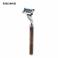 Rasoir jetable pour homme EdgeMax 5 lames 6Cr13 avec cartouche de rasage remplaçable et design facile à rincer