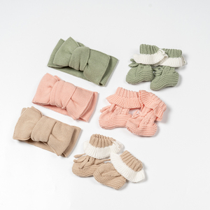 Offre Spéciale personnalisé Crochet <span class=keywords><strong>tricot</strong></span> bébé chaussons bio coton infantile nouveau-né bébé chaussettes de sol - Product Image 6