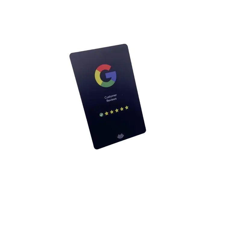 Suporte de revisão de código QR cartão NFC de revisão inteligente sem contato do Google,