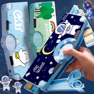<span class=keywords><strong>Pot</strong></span> à crayons personnalisé en usine pochette pour stylo jouet de couleur mignon pour enfants boîte à crayons pour garçons - Product Image 2