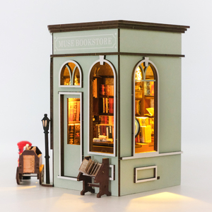 HONOR Mini Kits de Casas de Madera, Rincón de Lectura, Kit de <span class=keywords><strong>Casa</strong></span> en Miniatura DIY, Puzles 3D para Adultos, Rompecabezas de Madera para Rincón de Lectura, <span class=keywords><strong>Casa</strong></span> en Miniatura - Product Image 2