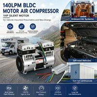 Compresor de Aire Silencioso con Motor BLDC de 140L/min y 8 bar, Diseñado para Sistemas de Aire a Bordo y Vehículos Todoterreno
