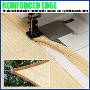 180 commerciale della fabbrica GSM ombra del sole della vela della vela della sabbia Beige esterno UV blocco della maglia per l'ombreggiatura del giardino tela Pergola per il cortile - Product Image 6