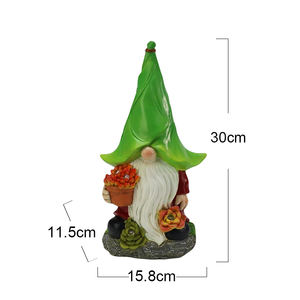 Figura <span class=keywords><strong>de</strong></span> Duende Personalizada con Luz Solar LED, Figuras <span class=keywords><strong>de</strong></span> Gnomos <span class=keywords><strong>de</strong></span> Jardín, Fabricante <span class=keywords><strong>de</strong></span> Figuras Personalizadas, Adorno para el Hogar, Artesanía <span class=keywords><strong>de</strong></span> Resina - Product Image 2