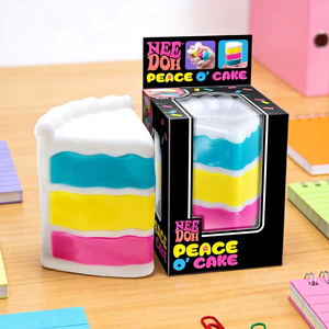 ลูกบอลบีบคลายเครียด Needooh Peace O' Cake ขนาด 14 ซม. ทำจาก TPE ซิลิโคน ของเล่นบีบคลายเครียดสำหรับเด็กอายุ 14 ปีขึ้นไป ทุกเพศทุกวัย บินห์ฝูอค โมโด - Product Image 1