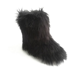 Bottes d'hiver en fausse fourrure pour femme, colorées, nouvelle collection, vente en gros - Product Image 4