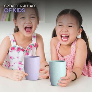 Tazas Irrompibles de 4.33*3.15 Pulgadas para Té, Cacao, Jugo, Taza de Café Biodegradable de Paja de Trigo, Juego de 5 Piezas - Product Image 4