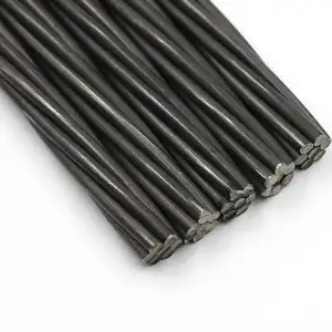 공장 가격 1860mpa 낮은 휴식 12.7mm 12.5mm prestressed 콘크리트 스틸 케이블 pc 스트랜드