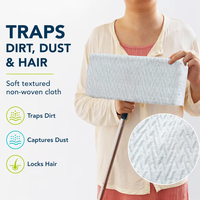 Échantillon Gratuit Personnalisable : Chiffons de Nettoyage de Sol à Sec, Chiffons à Poussière, Serpillères pour le Nettoyage et le Dépoussiérage Domestique, Grande Taille