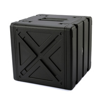 Boîtier de transport antichoc en plastique PP J12U moulé par injection pour amplificateur audio et contrôleur