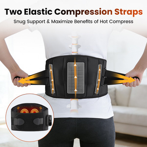 Custom Heat Massage Belt CL-3666 3 Levels <b>Heating</b> Vibration Waist Relief Portable <b>Rechargeable</b> for Office Home Elderly Use - Product Image 5
