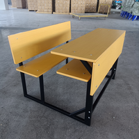Table et banc double modernes pour étudiants du Moyen-Orient – Confortables et durables pour salles de classe, maisons et bureaux