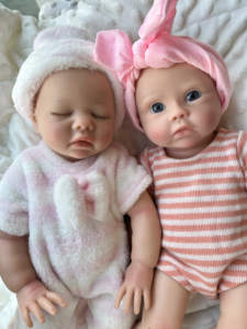 Poupée souple de 16 pouces et 40cm pour bébés garçons et filles, poupée réaliste en silicone pour bébés, cadeau pour enfants - Product Image 2