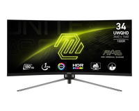 Nouveau produit MSI 345CQR 34 pouces quasi-4K 180Hz HDR écran incurvé 1000R 1ms faible lumière bleue moniteur e-sport de jeu mural