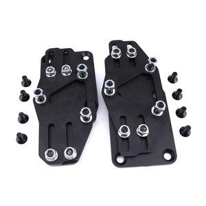 Honda Civic Engine Mount <b>Bracket</b> EKEG Small <b>Corner</b> Modified Mounting Hardware Included Piano Black - Product Image 5