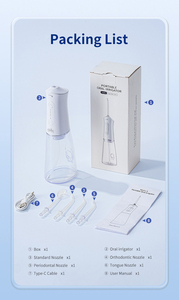 Cao Cấp <span class=keywords><strong>Pro</strong></span> Nước <span class=keywords><strong>Flosser</strong></span> 4-Trong-1 Đa Chức Năng Ipx7 Không Thấm Nước 5 Tùy Chỉnh Chế Độ Nhanh Chóng USB C Sạc - Product Image 6