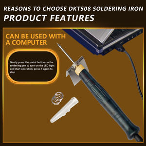 Soldador Eléctrico Portátil USB de 5V 8W con Calentamiento Rápido y Apagado Automático para Reparaciones en Campo y Manualidades DIY - Product Image 4