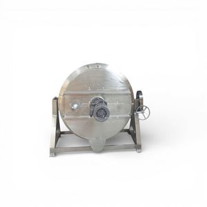 Máquina de Cocina Industrial de Acero Inoxidable con Sartén Basculante a Gas, Quemadores de Chorro de Alto Rendimiento, Sartén para Uso en Panadería, Caja de Engranajes de Bomba - Product Image 1