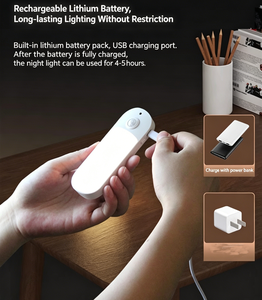 Rechargeable Motion Sensor Lamp <b>LED</b> Night <b>Light</b> for Camping Corridor Bedside Cabinet - Product Image 4